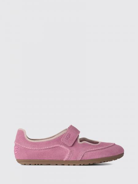 Mary Jane Quill UGG en daim avec doublure en fourrure et fermeture Velcro