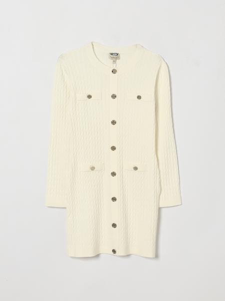 Girl's Long-Sleeved Viscose Knit Dress Twinset
