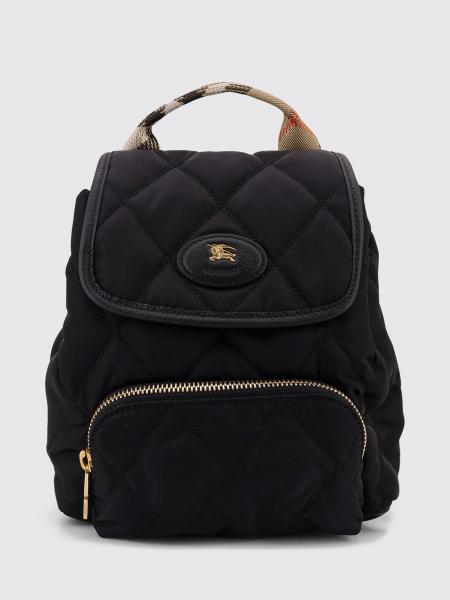 Burberry Quilted Nylon Backpack with Vintage Check Pattern and EKD Logo