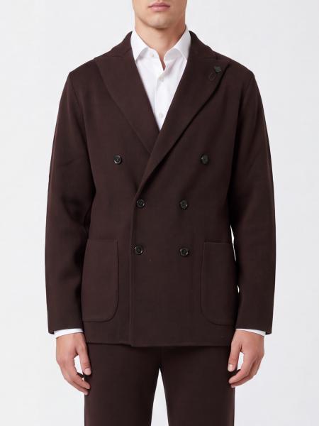Blazer croisé Lardini en pure laine vierge à revers en pointe