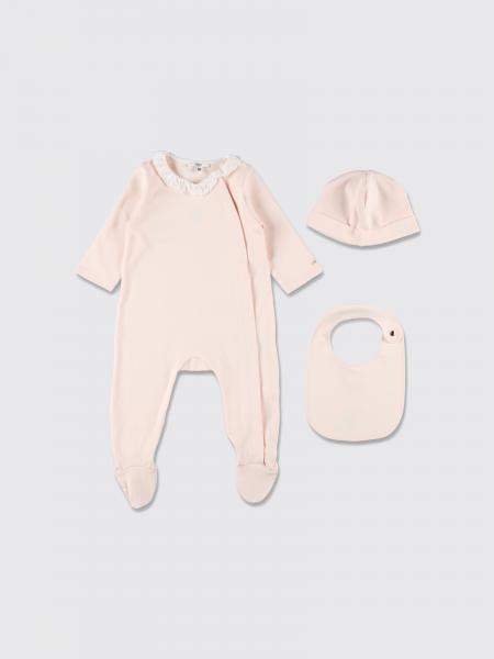 Chloé Boy's 3-Piece Cotton Set with Ruffle Collar and Feet