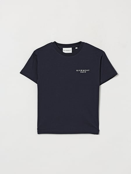 Givenchy Boys' Cotton Crewneck T-shirt with Contrasting Logo