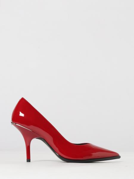 Pinko Lady Smooth Leather Court Shoes with Almond Toe and High Stiletto Heel