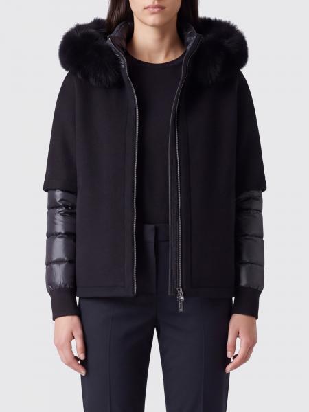 Pegaso-CWR Short Hooded Wool and Cashmere Coat Moorer