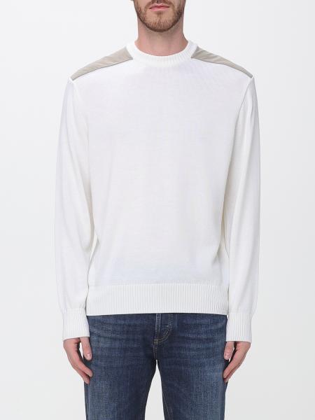 Paul & Shark Crewneck Jumper in Technical Wool Blend with Ribbed Trims