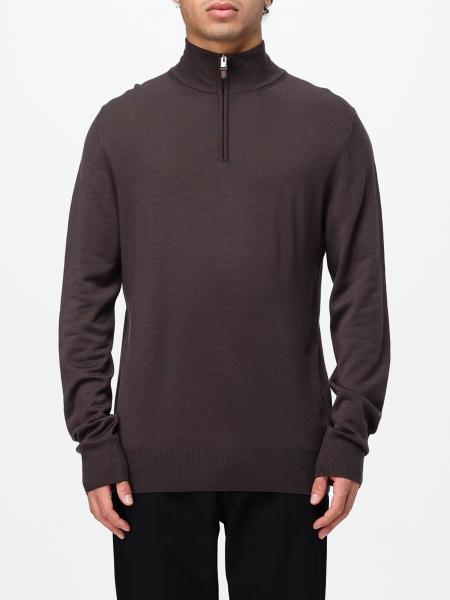 Canali Merinowoll-Rollkragenpullover mit halbem Reißverschluss