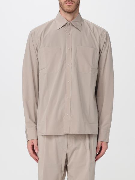 Stretch Modal Casual Herno Shirt with Point Collar and Patch Pocket