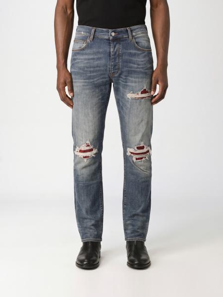 Amiri Slim Fit Distressed Denim Jeans with Worn Effect and Five-Pocket Design