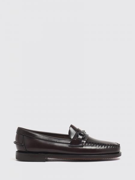 Joe Brushed Leather Penny Loafers Sebago with Metal Horsebit