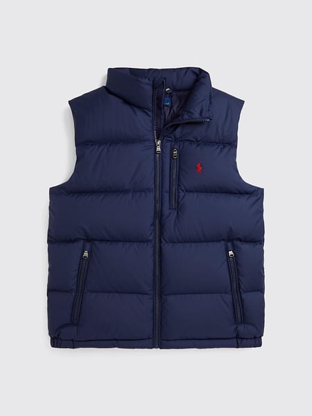 Gesteppte Polo Ralph Lauren Daunenweste aus Nylon für Jungen