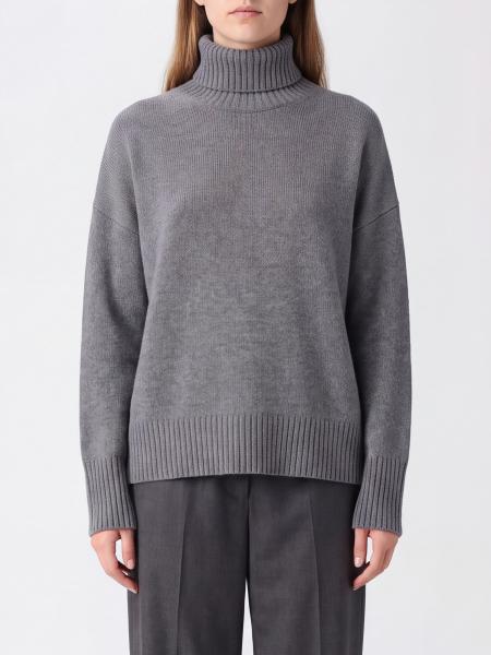 Pull à col roulé Soeur en pure laine mérinos avec épaules tombantes et bords côtelés