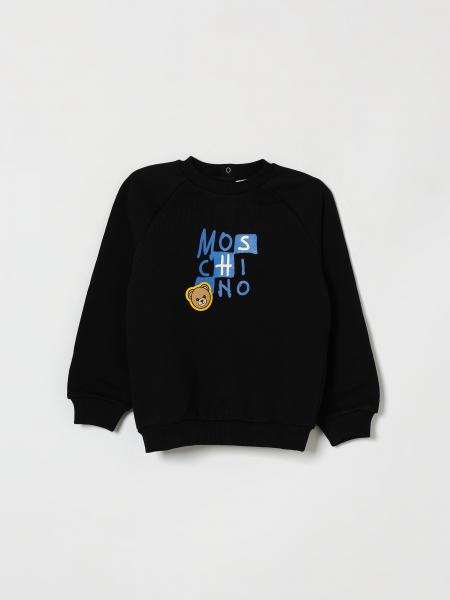 Moschino Kid's Teddy Bear Print Cotton Sweatshirt