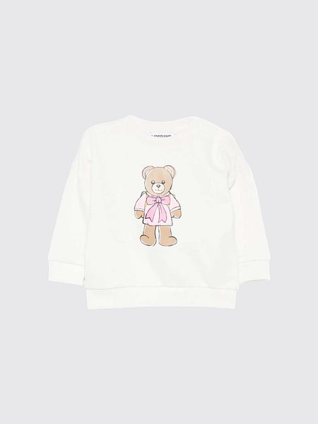 Moschino Kid's Teddy Bear Print Cotton Sweatshirt