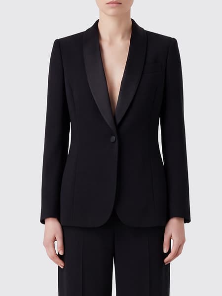 Blazer de esmoquin Giorgio Armani de seda con cuello chal