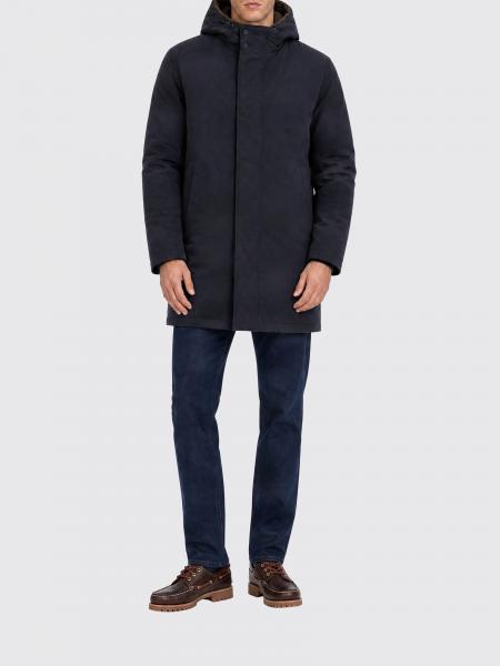Herno Knee-Length Polyester Parka with Adjustable Hood and Fleece Lining
