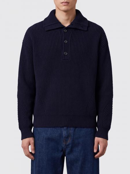 Cárdigan Dries Van Noten de pura lana acanalada con cuello de pico y botones