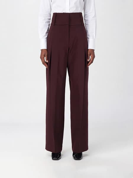 Sportmax High-Waisted Tailored Virgin Wool Palazzo Trousers