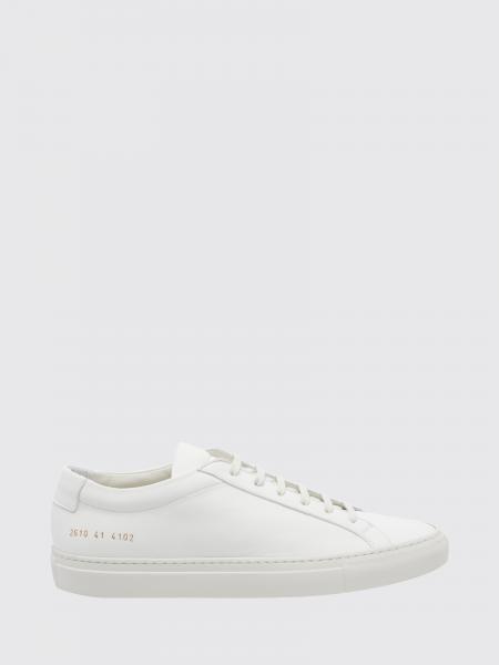 Common Projects Achilles Low Smooth Calfskin Sneakers with Laminated Logo