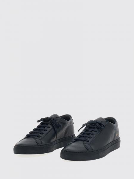 Common Projects Achilles Low Smooth Calfskin Sneakers with Laminated Logo