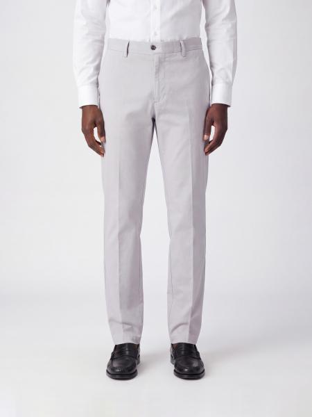 Slim Fit Chino Trousers Incotex in Stretch Cotton with a Mid-Rise Waist