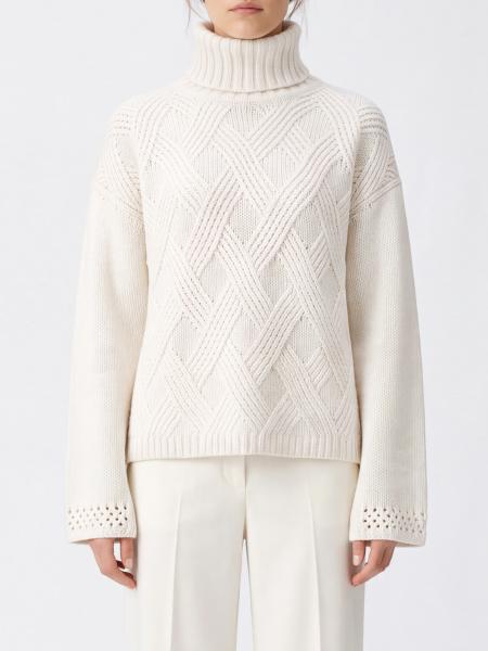 Twinset Wool and Cashmere Blend Turtleneck Jumper with Dropped Shoulders