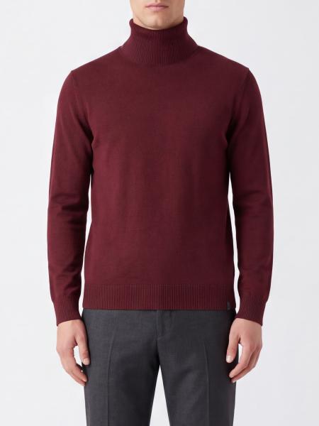 Fay Pure Virgin Wool Turtleneck Jumper with Ribbed Collar