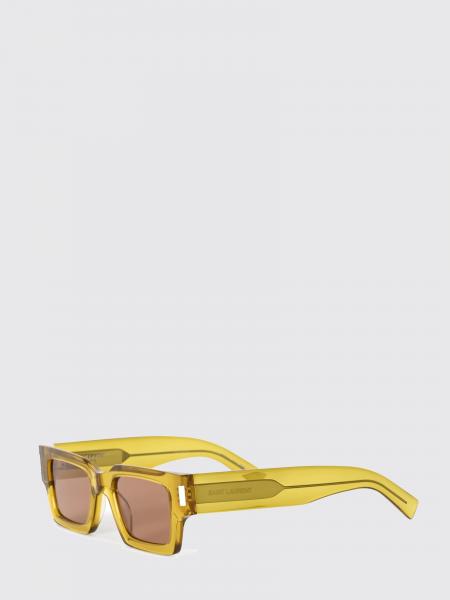 Rectangular Acetate Sunglasses Saint Laurent with Lettering Logo