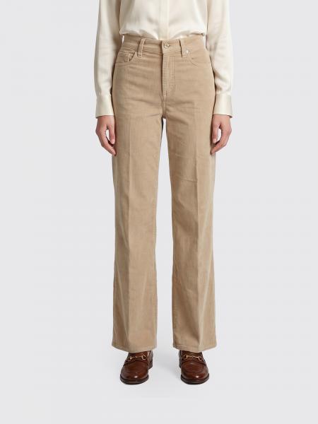 Jeans Lotta 7 For All Mankind a vita alta in velluto a coste