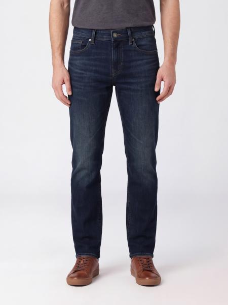 Mid-Rise Slim-Fit Skinny Jeans 7 For All Mankind in Cotton Denim