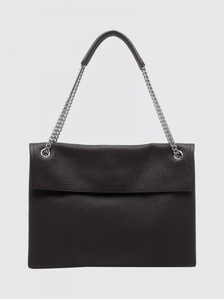 Venus Medium Shoulder Bag Orciani in Hammered Leather with Chain-Mail Handle