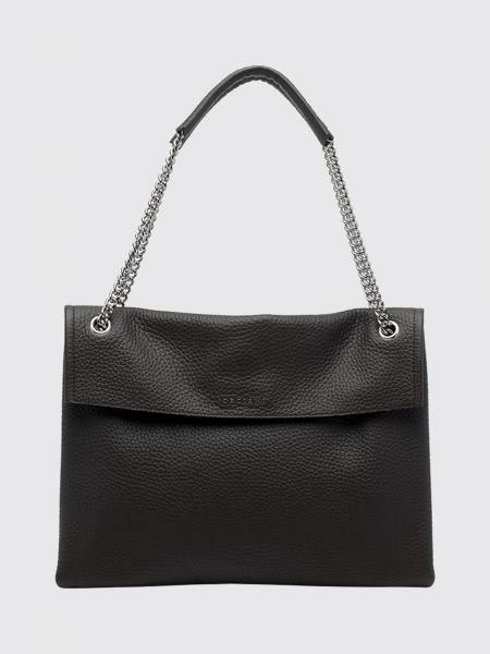Venus Medium Shoulder Bag Orciani in Hammered Leather with Chain-Mail Handle