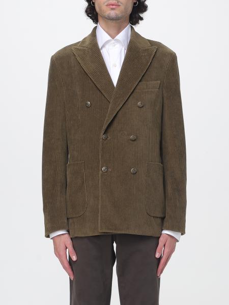Circolo 1901 Double-Breasted Cotton Velvet Blazer with Patch Pockets