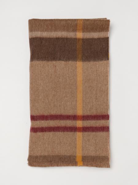Barbour Tartan Wool Scarf with Fringed Edges