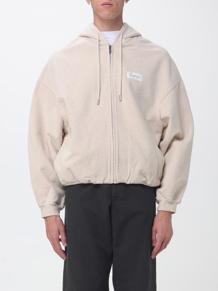 Jacquemus Cotton Jersey Zip-Up Hoodie with Logo Patch