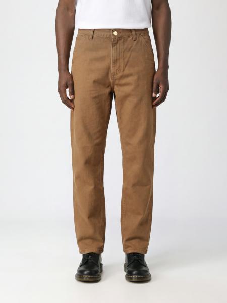 Single Knee Wide-Leg Trousers Carhartt WIP in Printed Organic Cotton Canvas