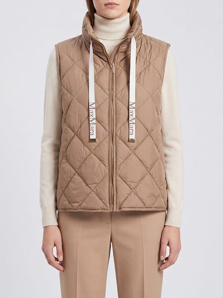 Tregic Max Mara The Cube High-Neck Quilted Nylon Padded Gilet