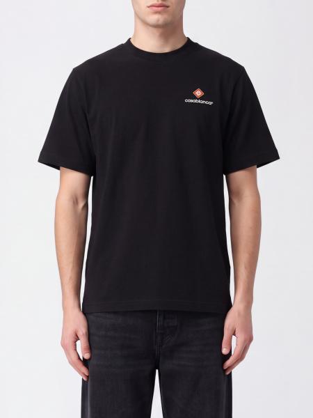 Casablanca Rundhals-T-Shirt aus Bio-Baumwolle mit Grafikdruck