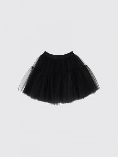 MONNALISA 女童高腰松紧腰身薄纱喇叭形迷你裙