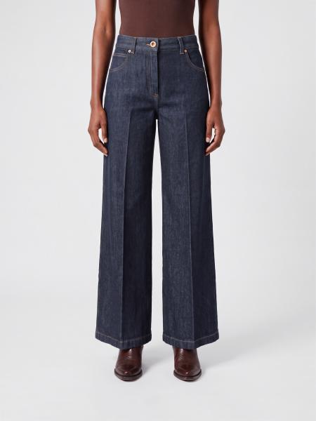 ASPESI High-Waisted Wide-Leg Cotton Denim Jeans