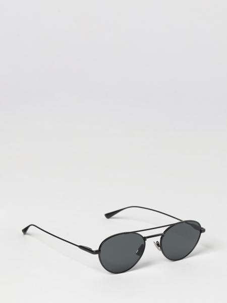 Gafas de sol aviador Saint Laurent de metal con doble puente y logo lettering