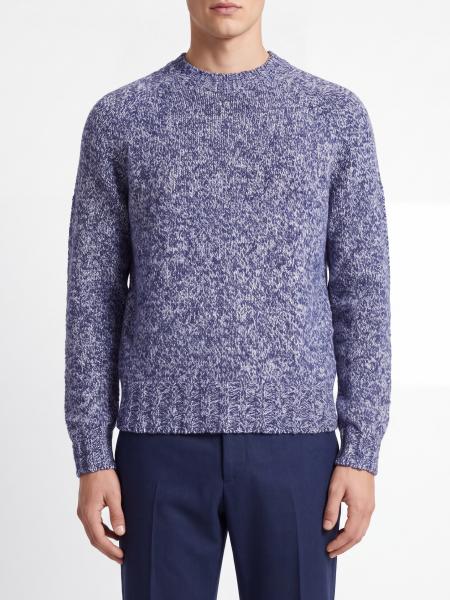 Ballantyne Abstract-Pattern Wool and Alpaca-Blend Crewneck Jumper