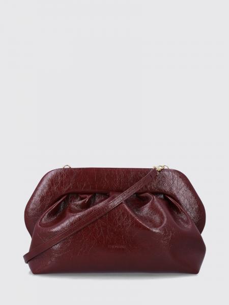 Bios Draped Vegan Leather Clutch THEMOIRÈ with Removable Shoulder Strap
