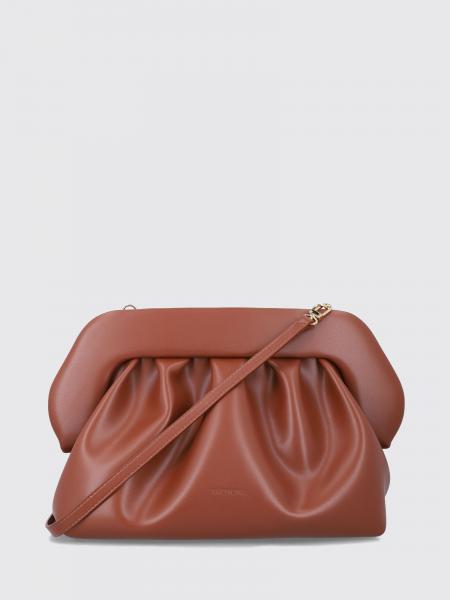 Bios Draped Vegan Leather Clutch TheMoiré with Strap