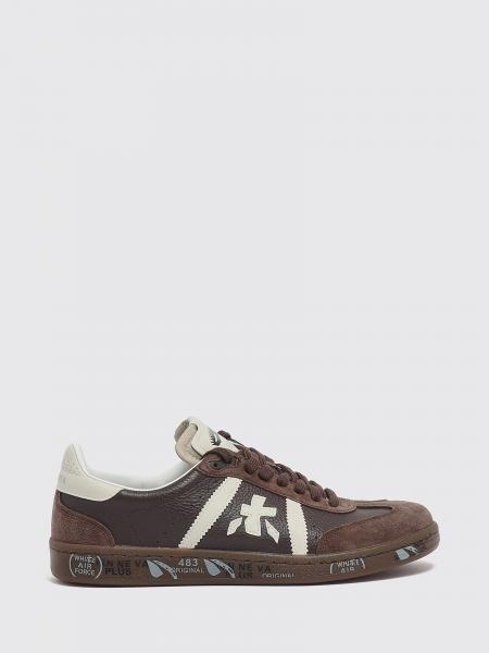 Bonnie Leather and Suede Sneakers PREMIATA with Maxi Side Logo