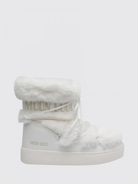 Ltrack Low Faux Fur Snow Boots Moon Boot with Logo Print
