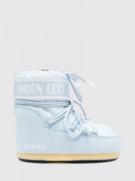Stivali da neve Moon Boot bassi in nylon con logo e fettucce regolabili