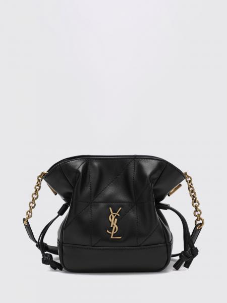 Minibolso saco Jamie Saint Laurent de piel de cordero con monograma YSL