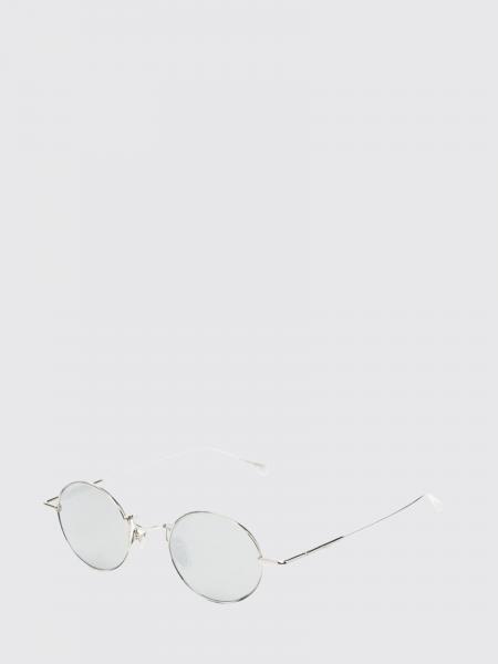 Chloé Sunglasses with Round Silver Metal Frame and Amber-Coloured Lenses