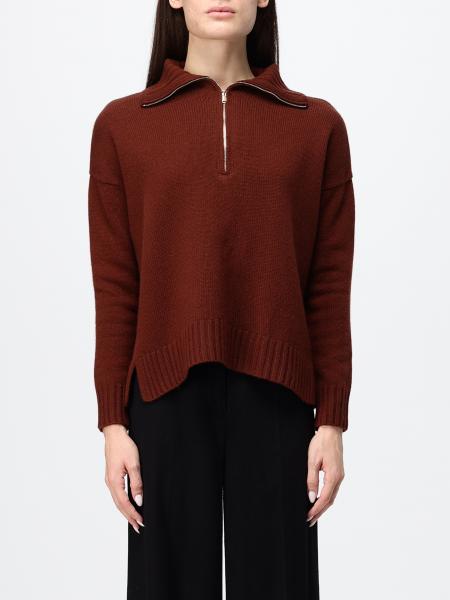 MAX MARA 羊驼毛混纺立领半拉链毛衣