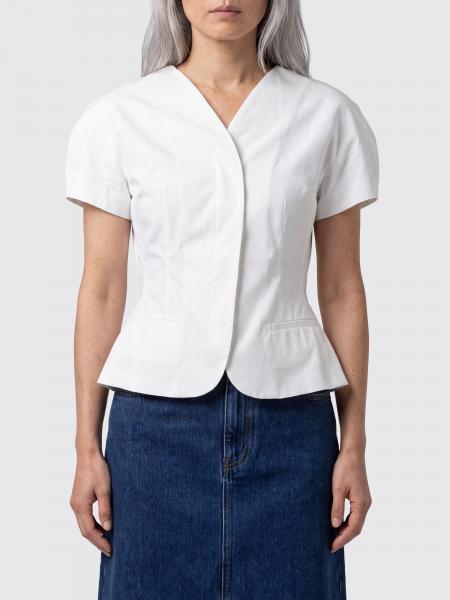 Ovalo Short-Sleeved Cropped Blazer Jacquemus in Cotton Blend